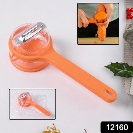 Stainless Steel Peeler With Container (1 Pc) Wukusy