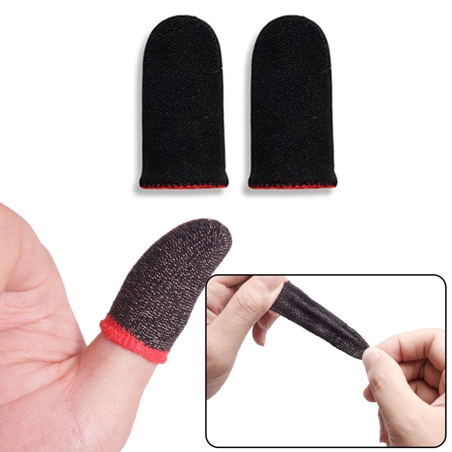 7391 Thumb  Finger Sleeve For Mobile Game Pubgcodfreefire (1pair Only) Wukusy