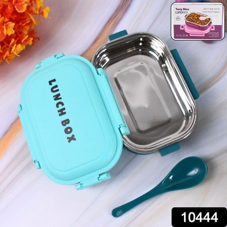 Insulated Testy Stainless Steel Leakproof Lunch Box With Spoon (1 Set) Wukusy
