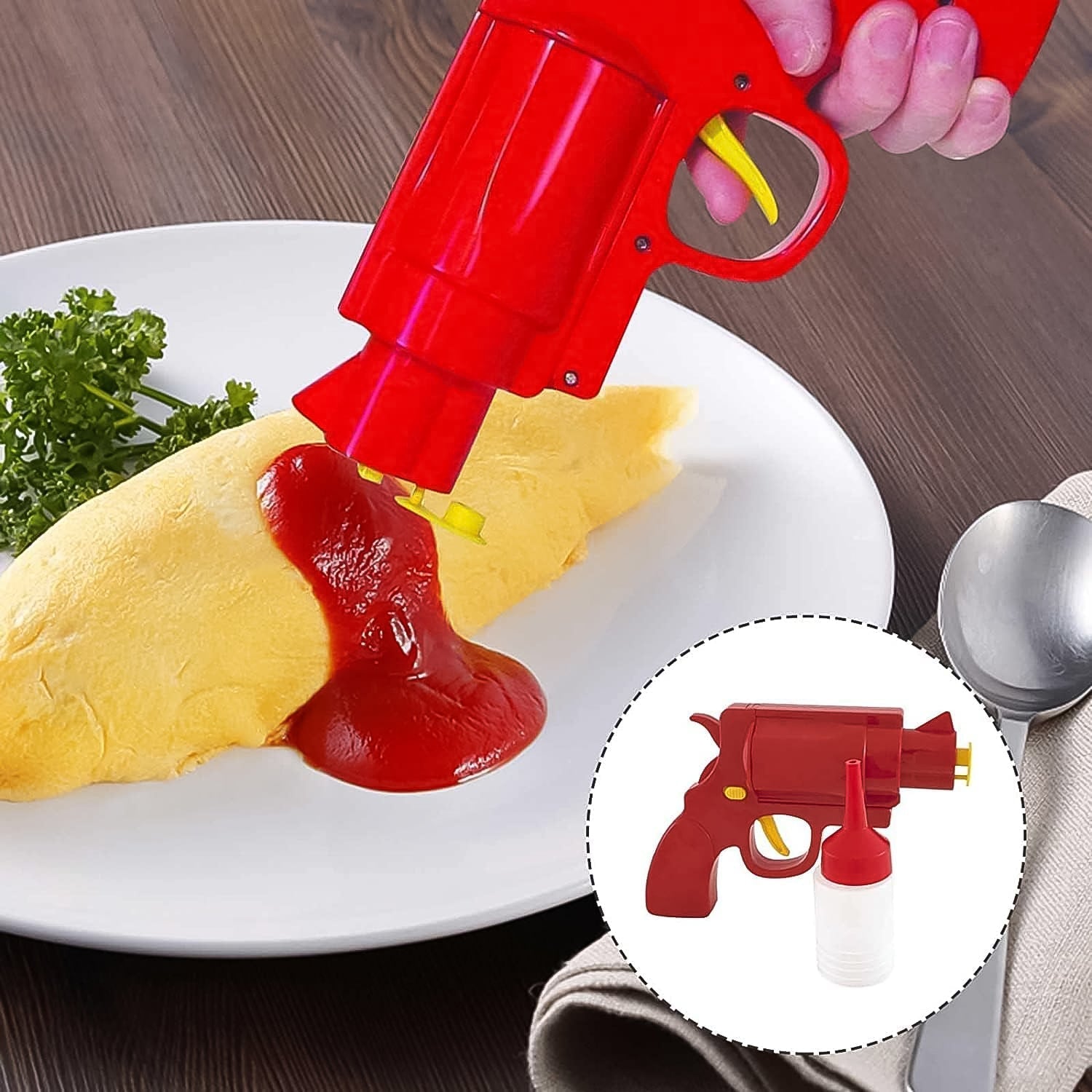 Ketchup Dispenser Mustard Bottle Gun (1 Pc) Wukusy