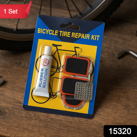 Bicycle Tire Repair Kit Puncture Repair Set With Adhesive Portable Tools Wukusy