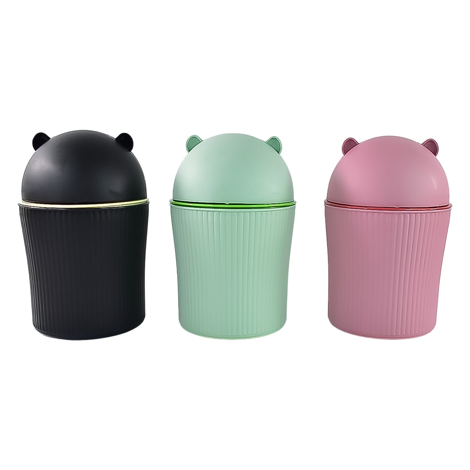 Apex Mini Tabletop Dustbin (1 Pc  1200 Ml  Mix Color) Wukusy