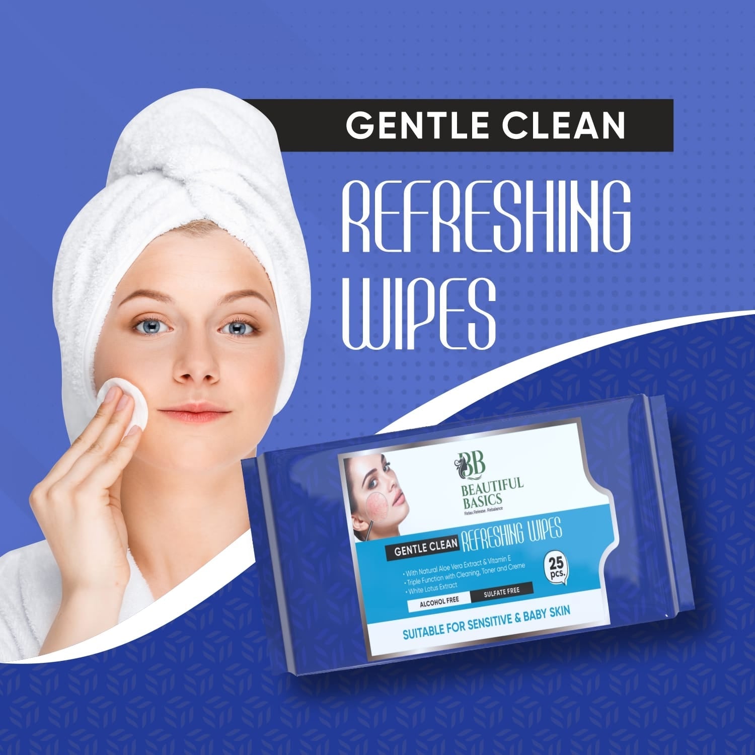 Refreshing Wet Wipes For Face  Facial Cleansing  Refreshing  Skin Hydration Soothing For Skin  Ph Balance  Alcohol Free  Nourishing With Fruit Extract  25 Wipes Wukusy