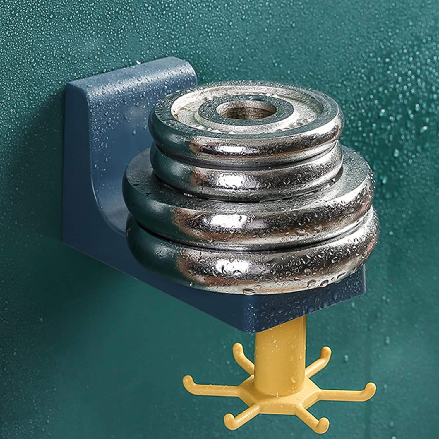 4605 360 Degree Rotating Self Adhesive Plastic Wall Hook Hanger Multifunctional Hanger With 6 Heavy Duty Claw Hooks Wukusy