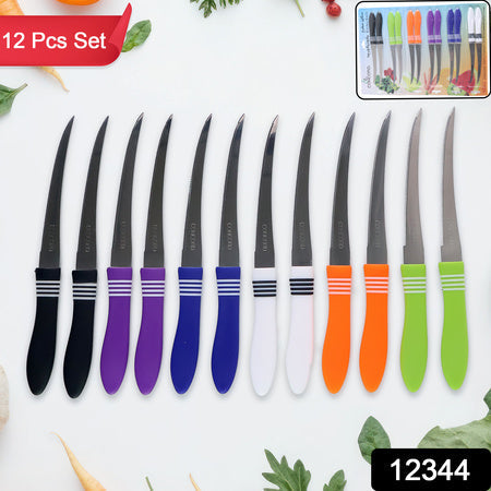 Stainless Steel Multipurpose Serrated Knife Set (12 Pc) Wukusy
