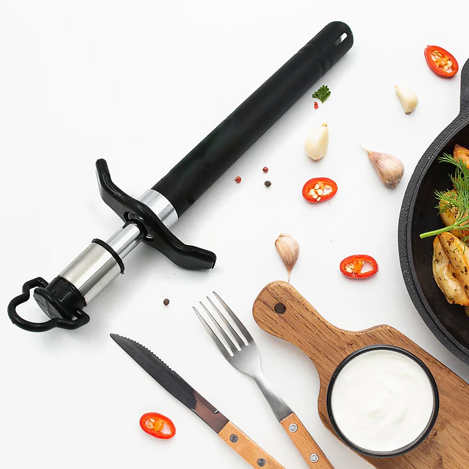 Stainless Steel Gas Lighter For Kitchen Gas Stove Long Lasting Unbreakable Lighters For Gas Stoves Restaurants  Kitchen (1 Pc) Wukusy