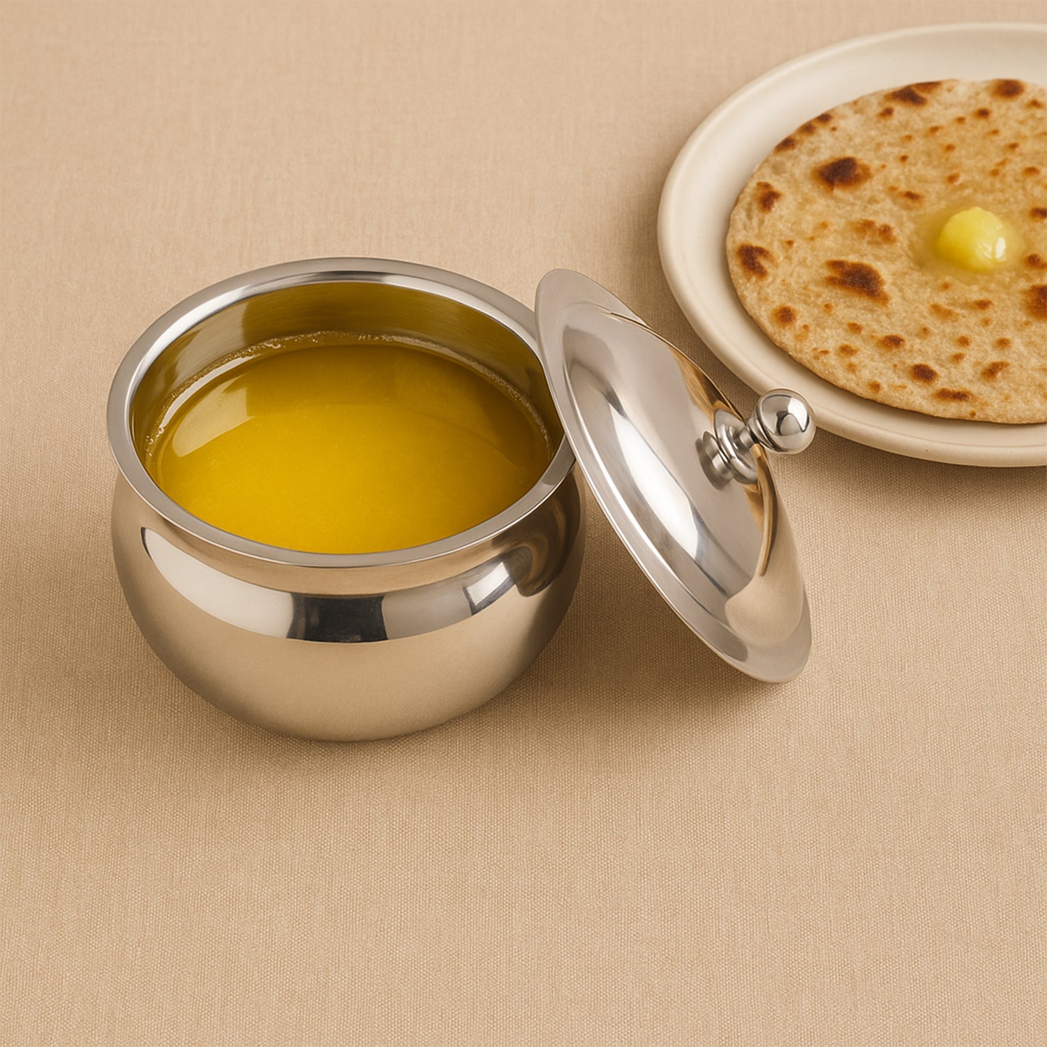 Premium Stainless Steel Ghee Pot Wukusy