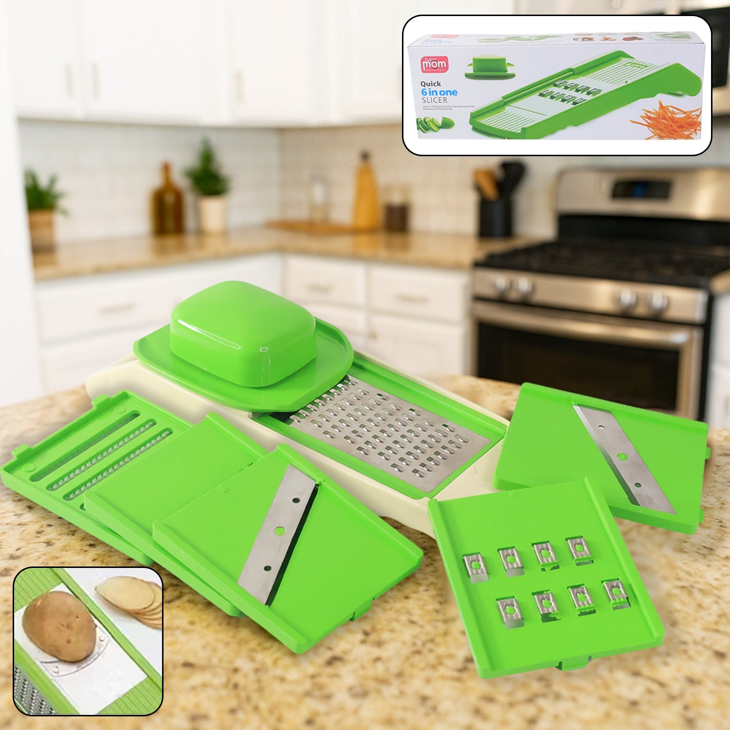 Supermom Quick 6-in-1 Multipurpose Slicer Wukusy