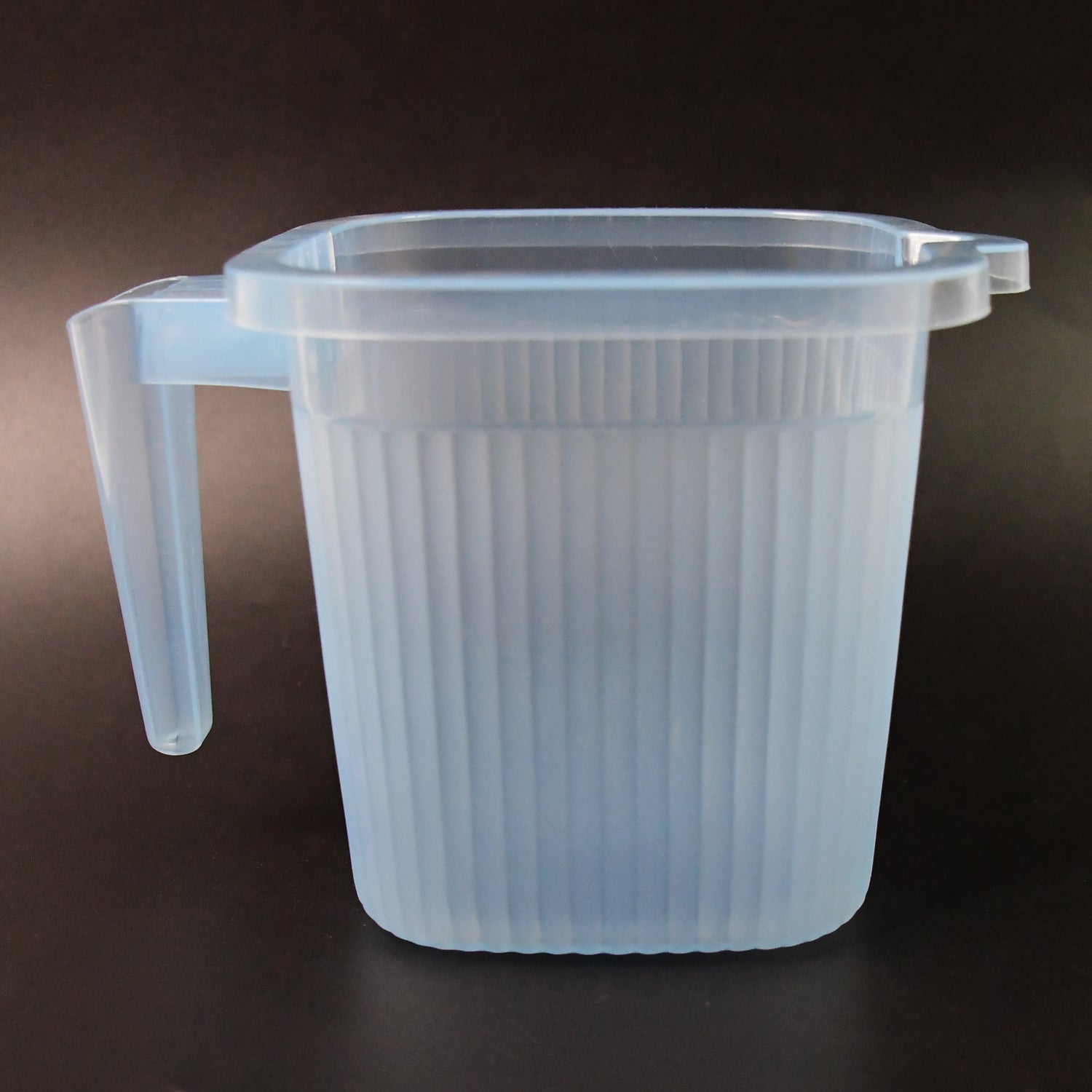 Plastic Square Transparent  Bath Water Mug (1 Pc  1000 Ml  Mix Color) Wukusy