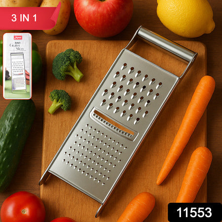 Apex Stainless Steel Grater  Slicer (3 In 1) Wukusy