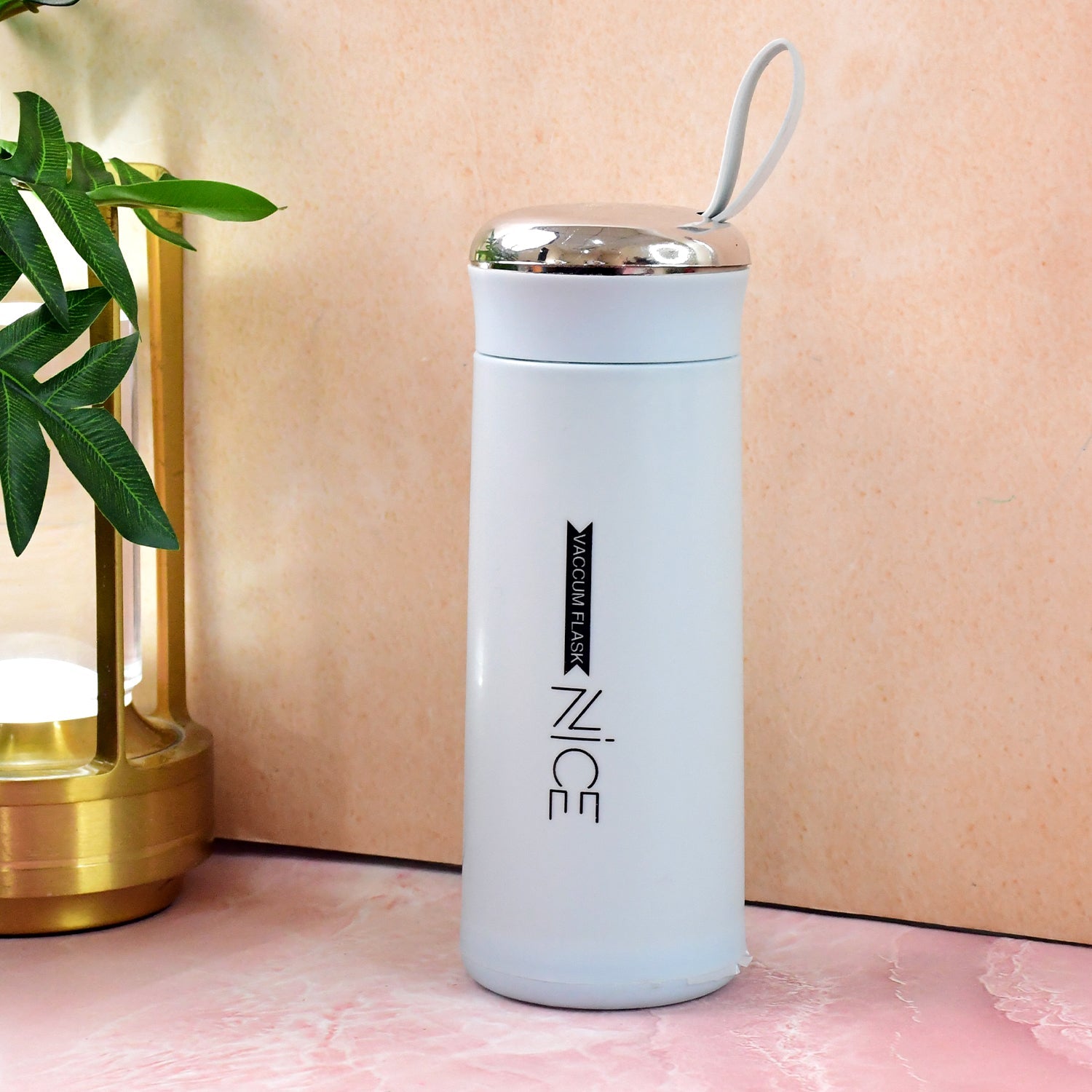 Water Bottle 400ml Leak Proof Glass Water Bottle With Daily Water Intake For Gym And Children Nice Bottle (1 Pc  Light Blue Color) Wukusy