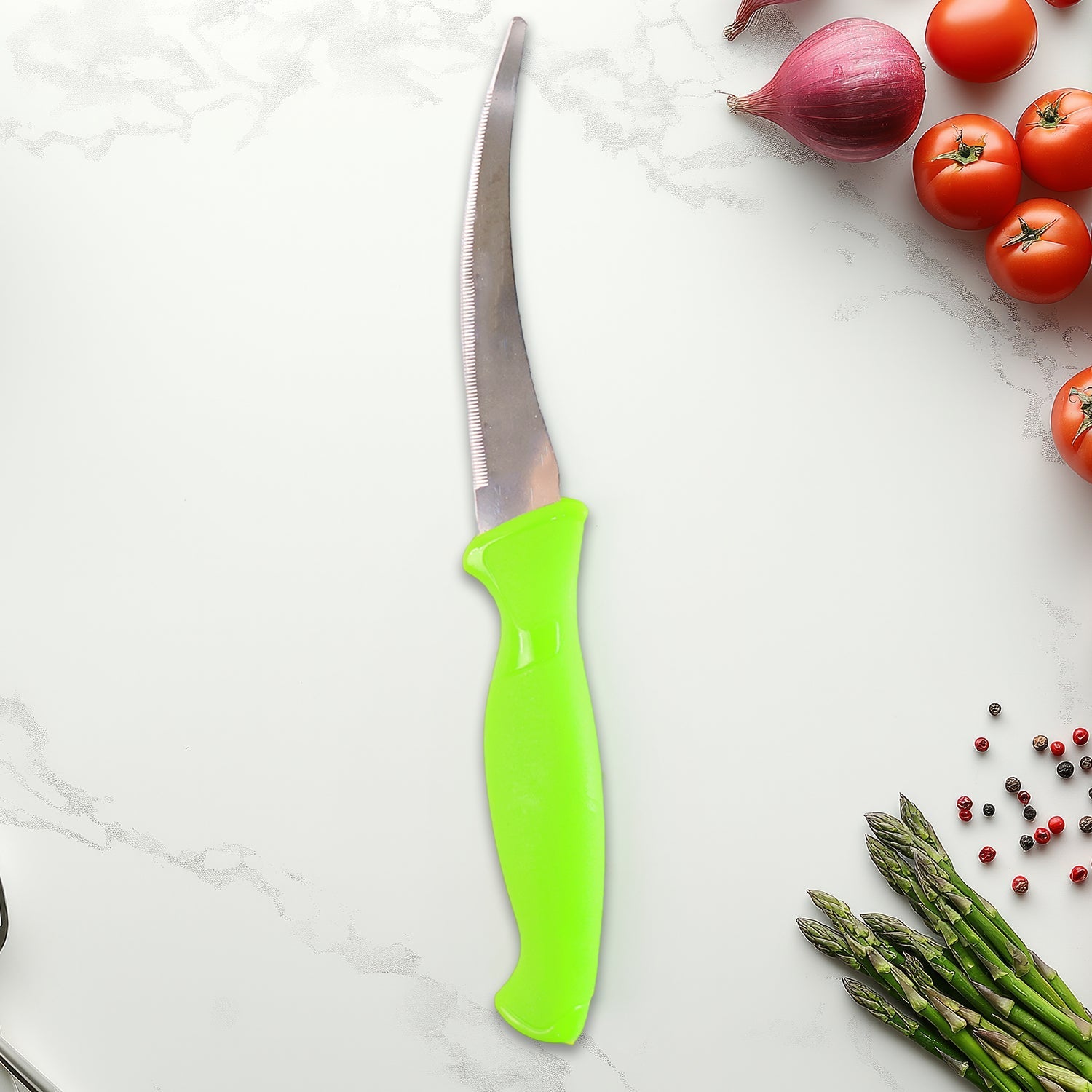 Premium Quality Multipurpose Kitchen Knife With Soft Ergonomic Handle (1 Pc) Wukusy
