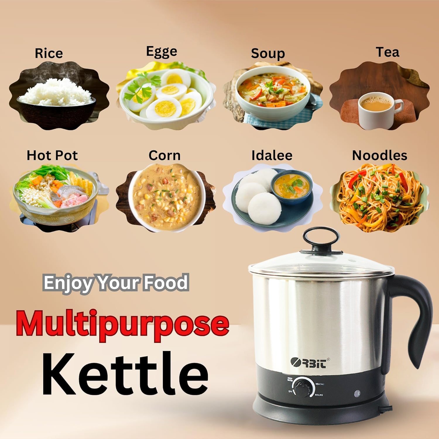 Orbit Electric Idli Cooker And Steamer - 650w Wukusy