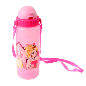 Cartoon Printed Water Bottle 550ml (1 Pc) Wukusy