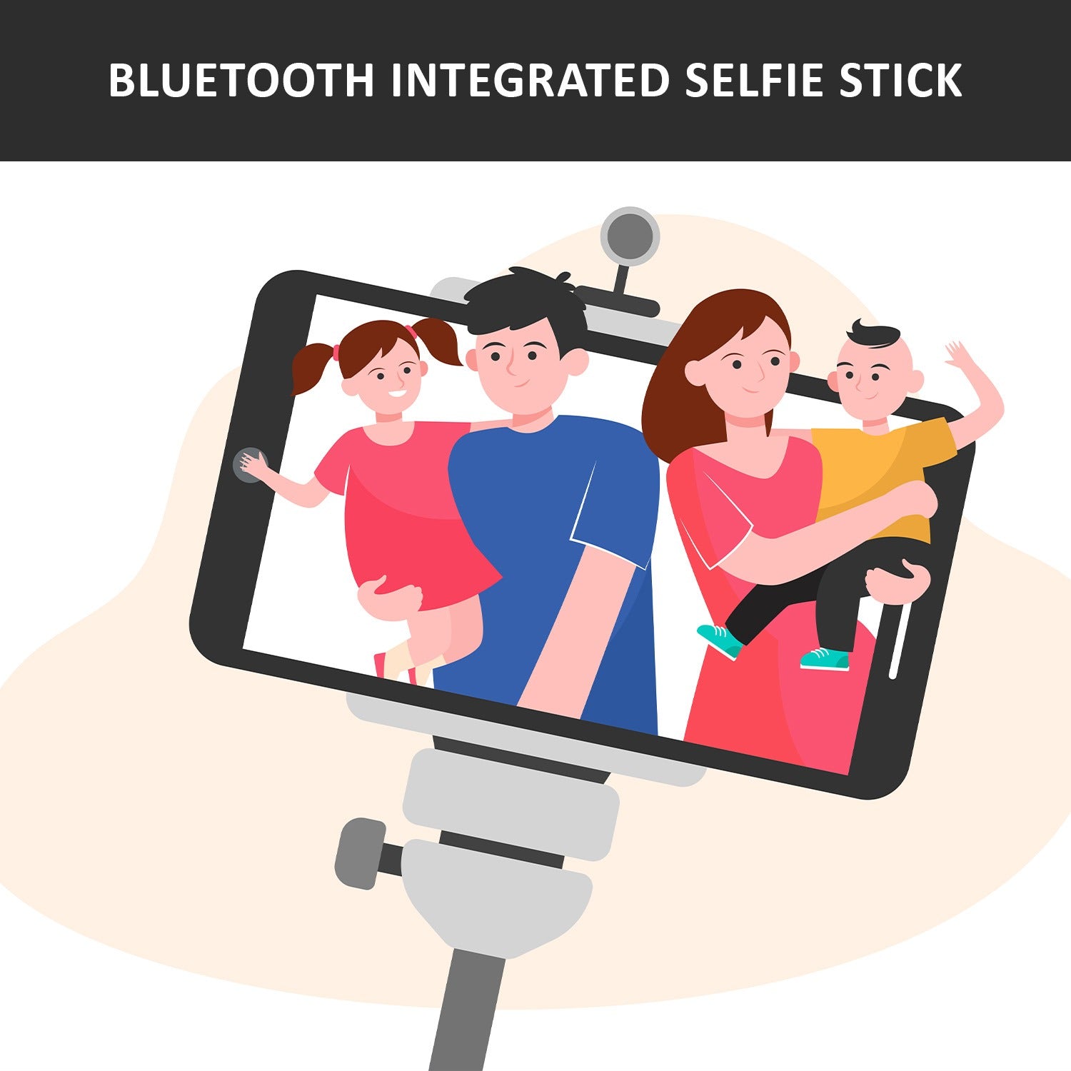 6401 Bluetooth Selfie Stick Portable Phone Tripod Stand For Mobile Wukusy