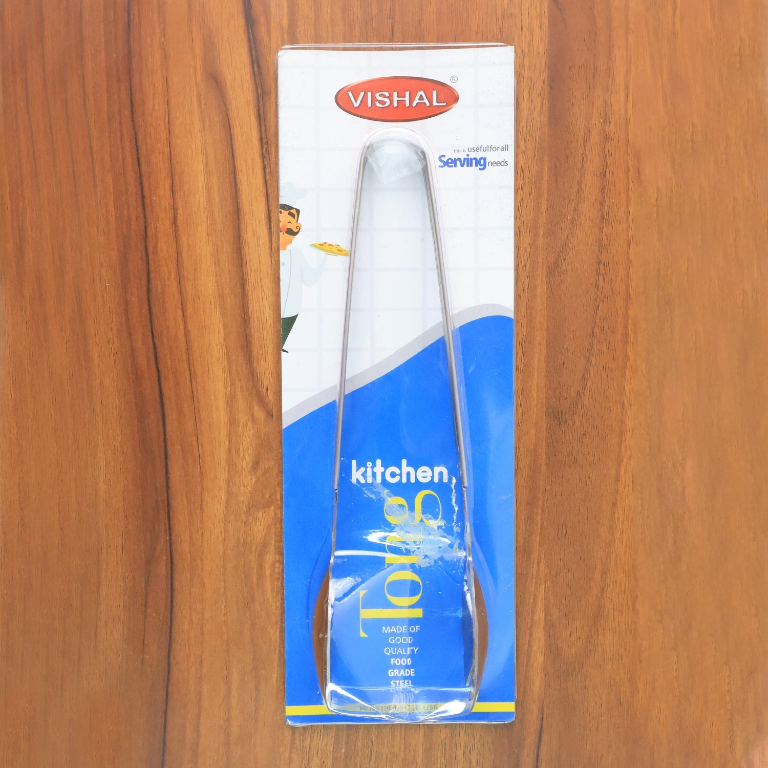 Stainless Steel Multipurpose Serving Tong  2-in-1 Pasta  Salad Tong (1 Pc) Wukusy