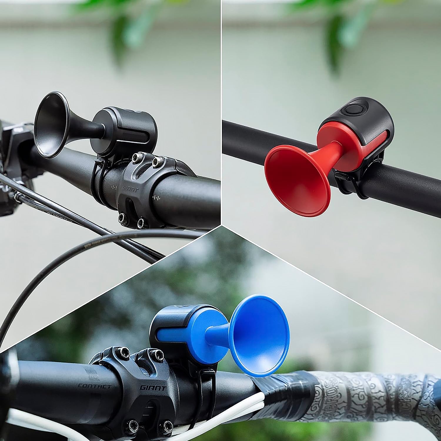 8590 Bicycle Air Horn Loud - 120db 1 Sound Mode Electronic Bicycle Bellsuper Electric Horn With Long Standby Button Battery Operatedipx4 Waterproof Loud Bell For Adults Wukusy