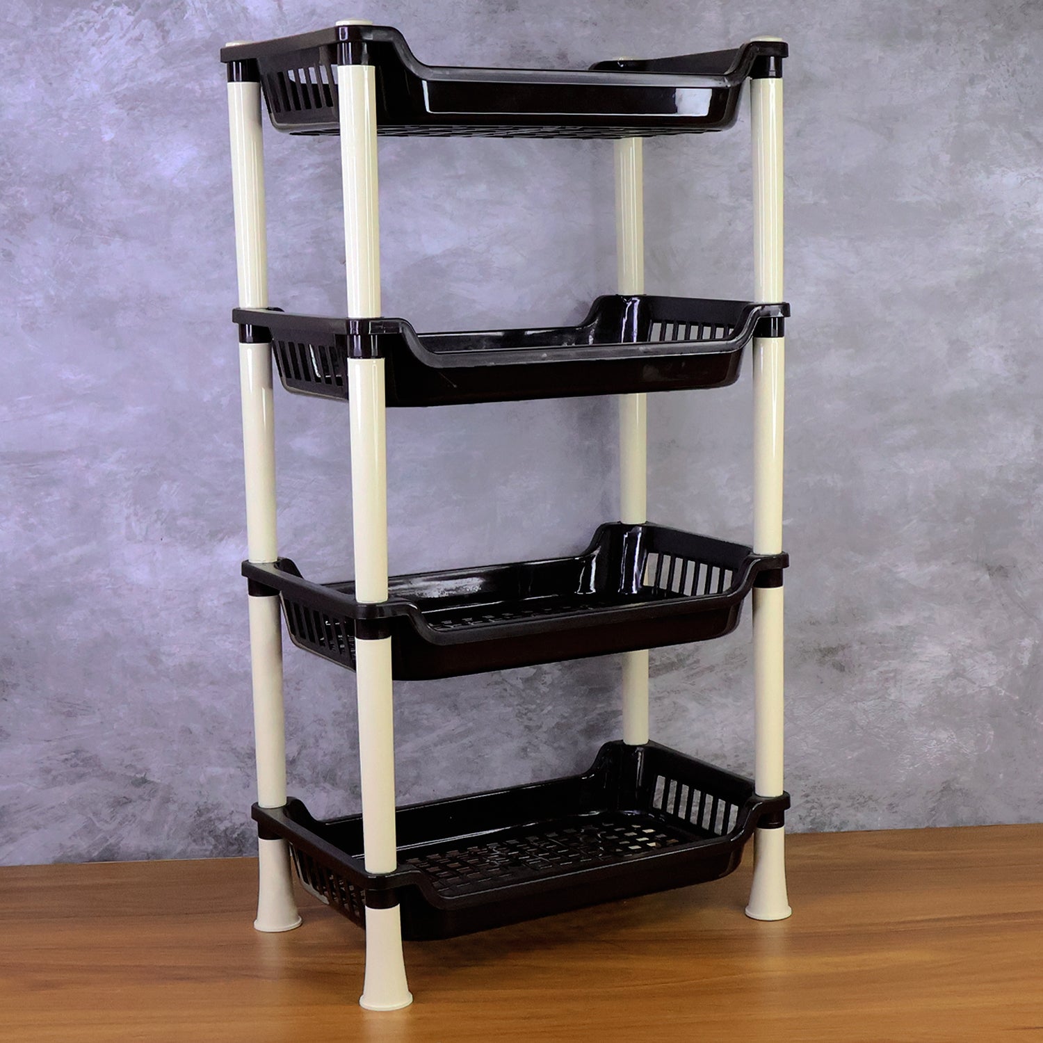 Apex 4-layer Small Multipurpose Plastic Storage Rack Wukusy