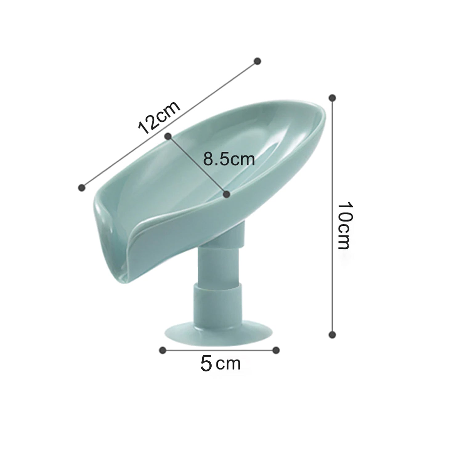 4831 Self Draining Soap Holder For Bathroom Leaf Shape Soap Dish Kitchen Soap Tray Wukusy