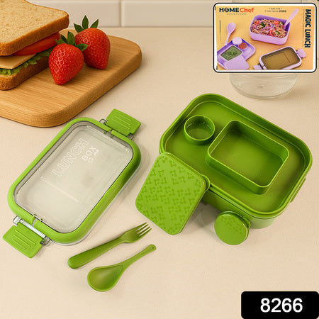 Magic Lunch Box With Leakproof Compartments (1 Pc) Wukusy