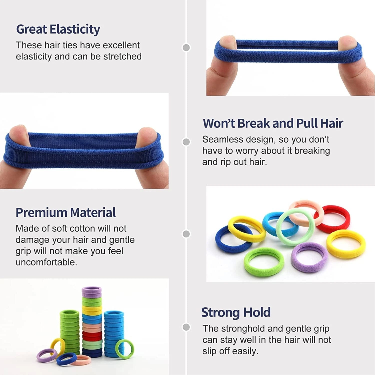 Kids Hair Bands Rubber Bands  Cute Hair Clips In Storage Box (Mix Design  1 Set) Wukusy