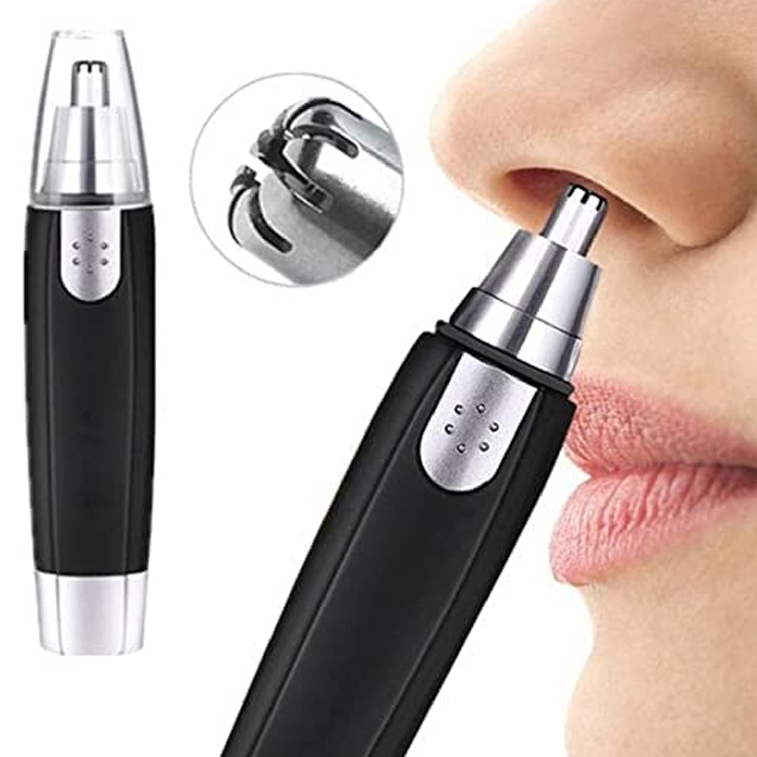 6003 Sharp New Ear And Nose Hair Trimmer Professional Heavy Duty Steel Nose Clipper Battery-operated. Wukusy