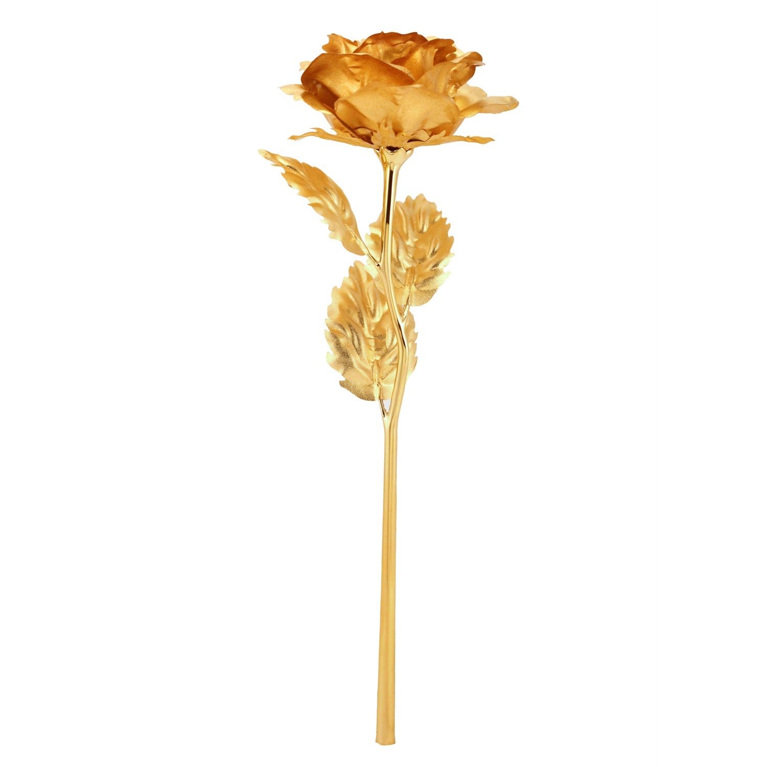 0606 Luxury Decorative Gold Plated Artificial Golden Rose With Premium Box Wukusy