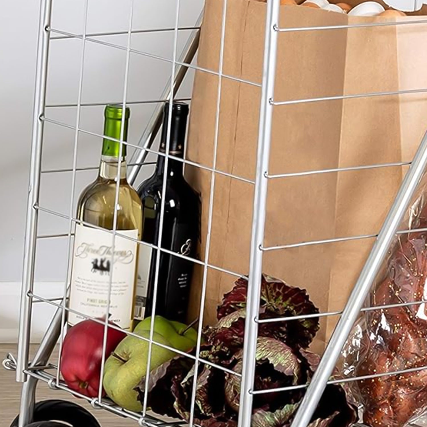 Foldable Shopping Trolley With Wheels ( Moq - 2 Pc) Wukusy