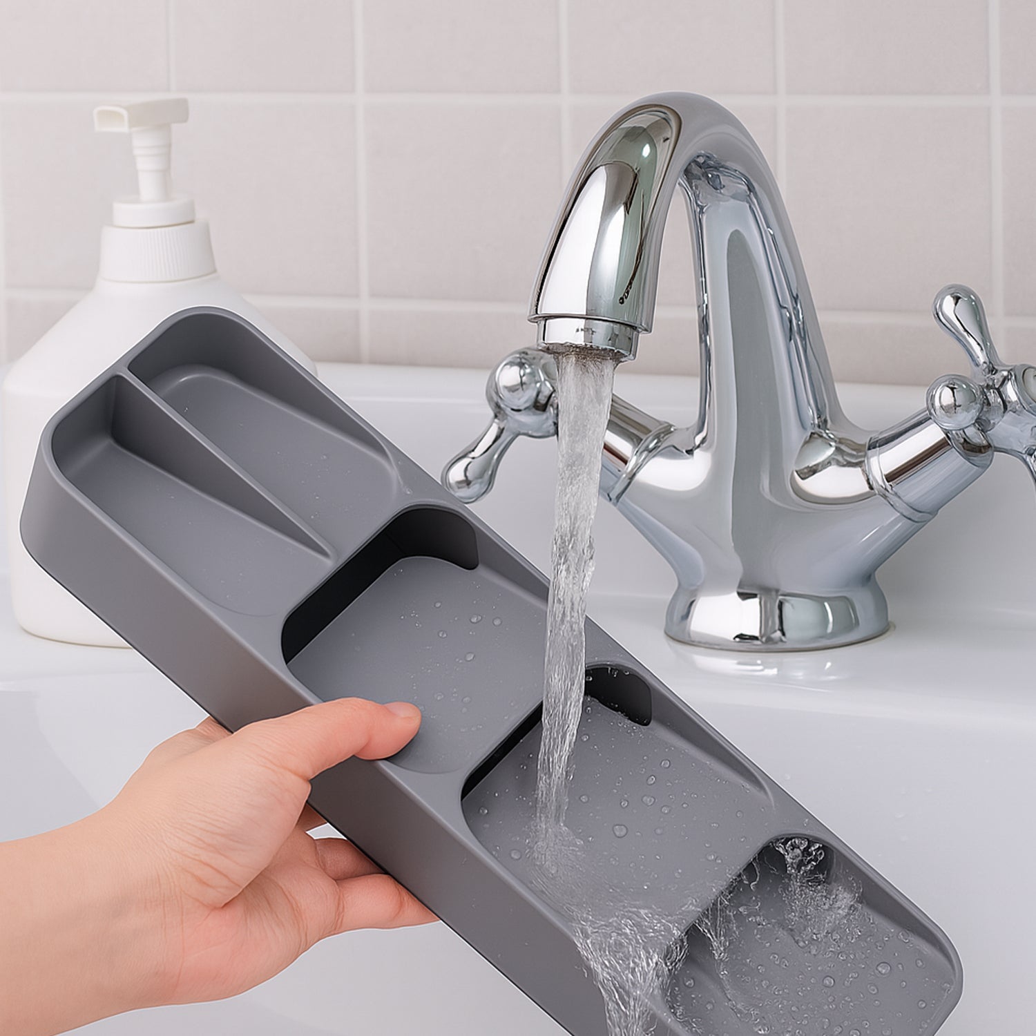 2762 1 Pc Cutlery Tray Box Used For Storing Cutlery Items And Stuffs Easily And Safely. Wukusy