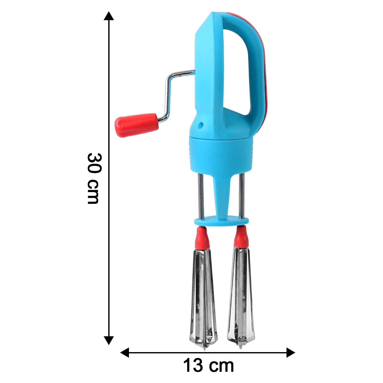 Supermom High-speed Manual Hand Beater With Dual Stainless Steel Whisks (1 Pc) Wukusy