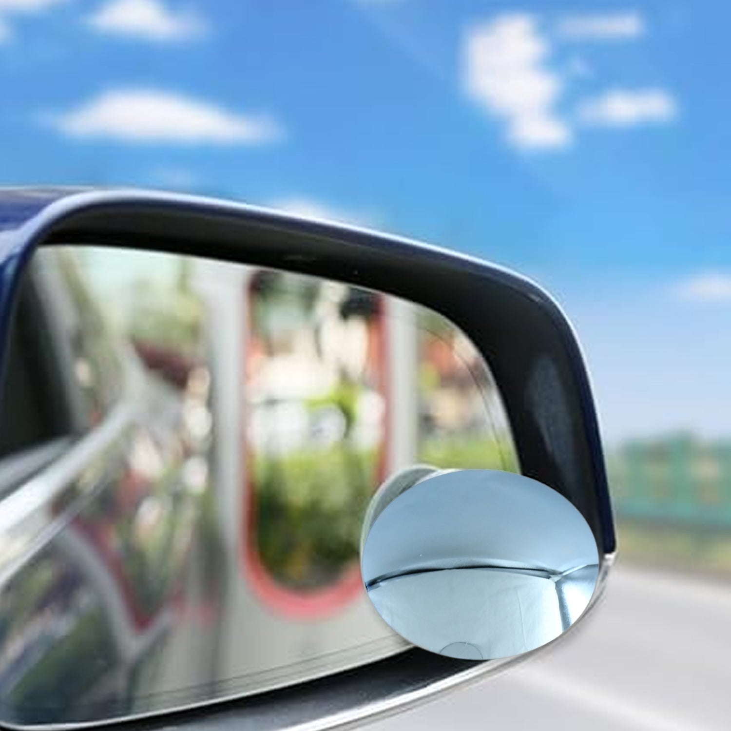 Car Blind Spot Side Mirror Round Hd Glass Blind Spot Mirror (2 Pc) Wukusy