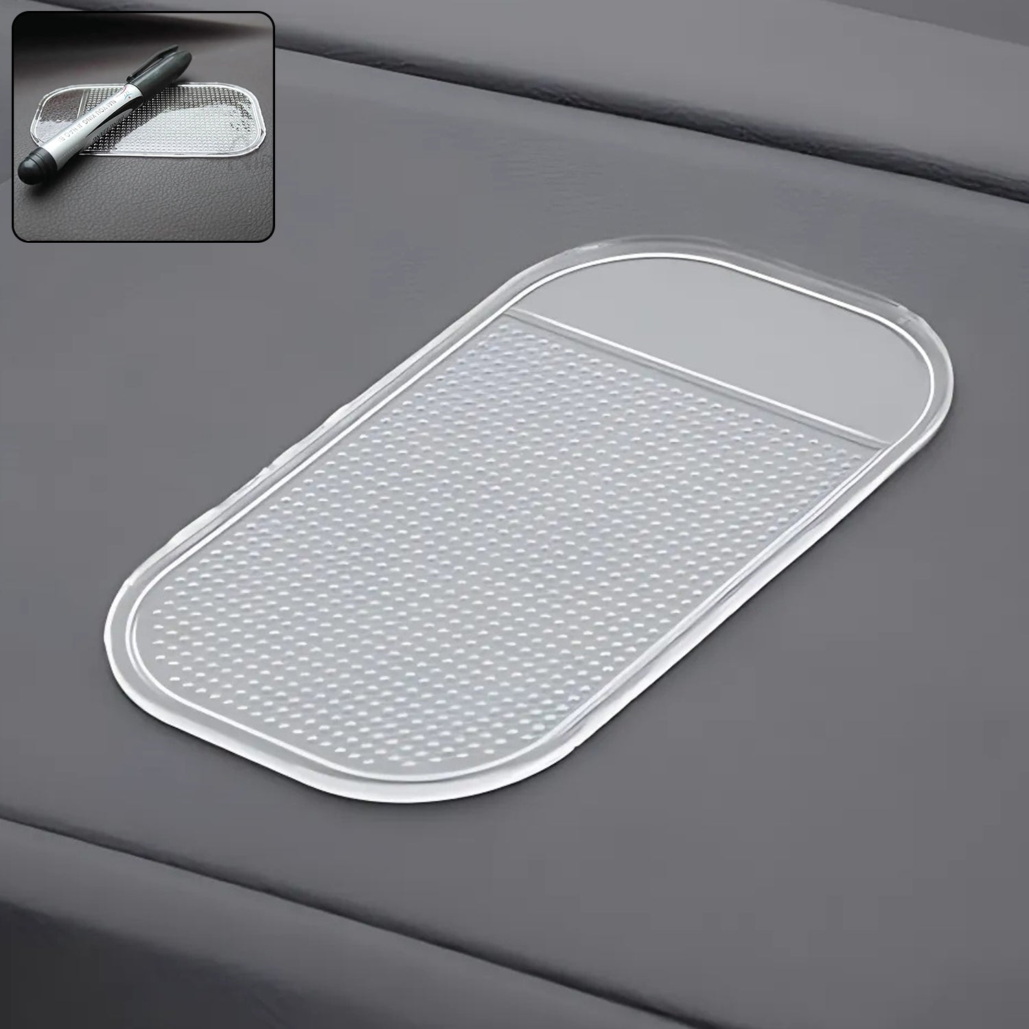 Medium Transparent Anti-slip Car Dashboard Mat (1 Pc) Wukusy