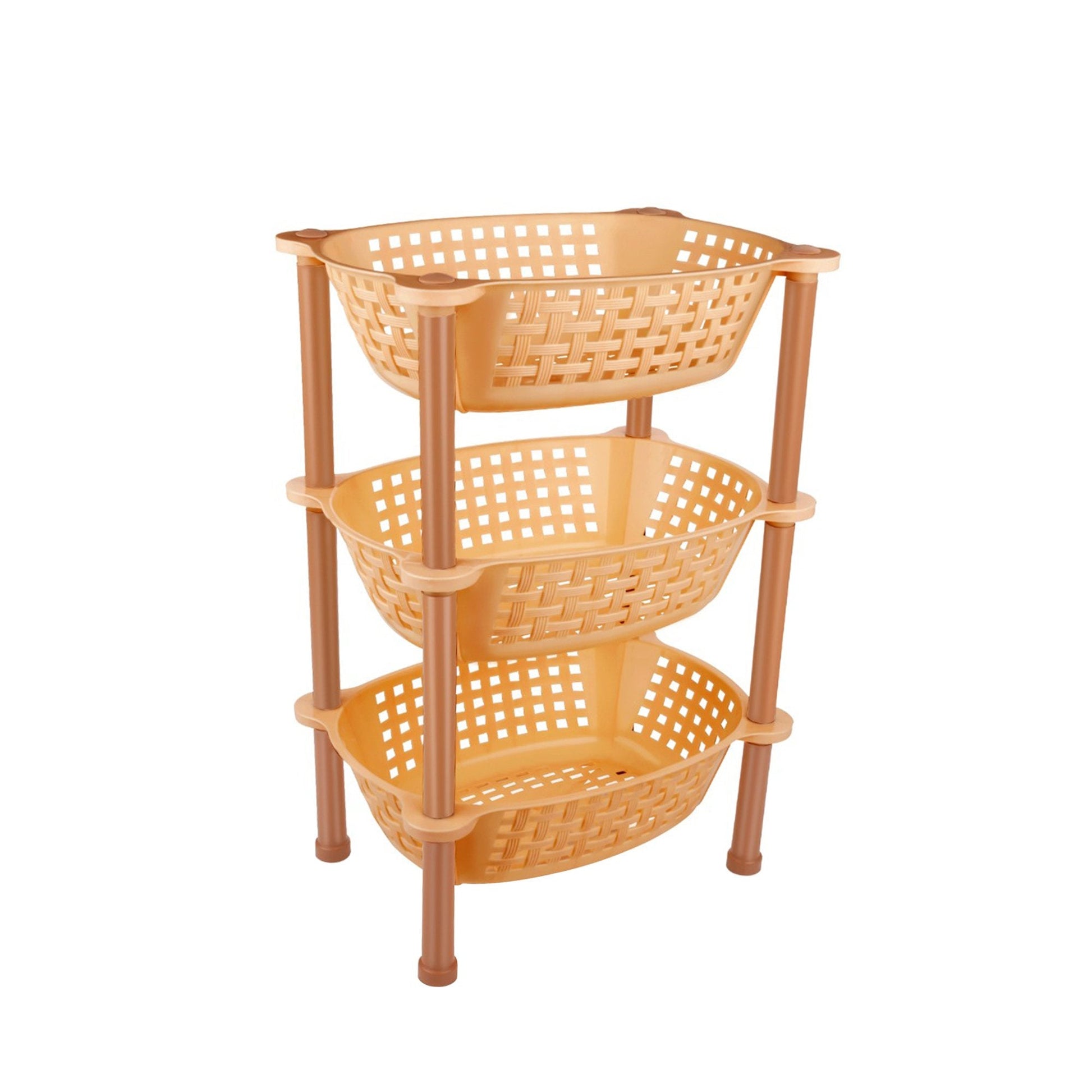 4646 Multipurpose Plastic Storage Rack Organiser - 3 Pcs Wukusy