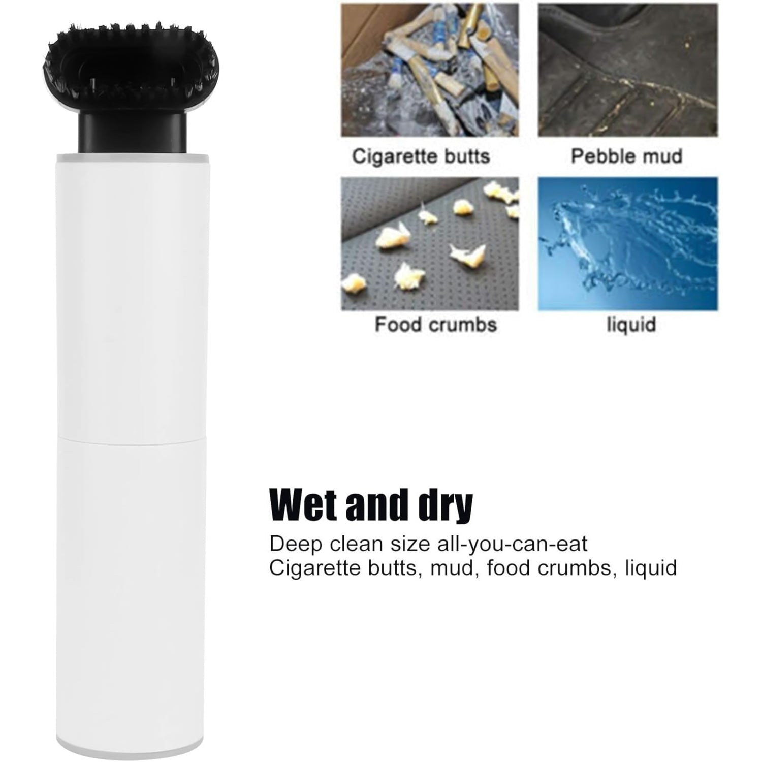 Handheld Vacuum Cleaner - Mini Portable Car Vacuum Cleaner (1 Set) Wukusy