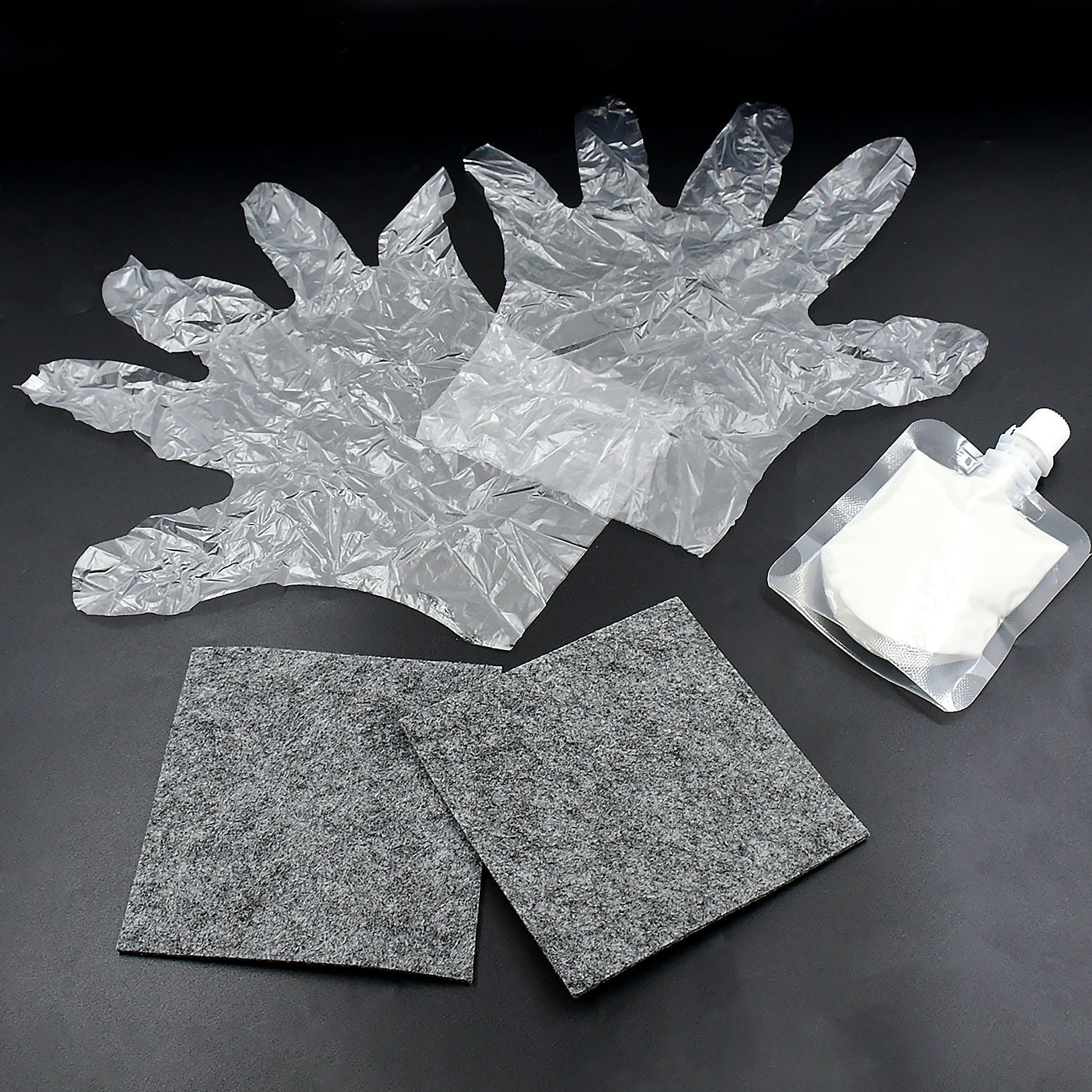 8527 Nano Magic Car Scratch Remover Cloth Multipurpose Scratch Repair Cloth Cloth For Car Paint Scratch Repair Easy To Repair Slight Scratches On The Surface Polishing Repeatable Use For All Kinds Of Car (45 Ml Repair Solution 2 Gloves 2 Nano Cloth) Wukusy