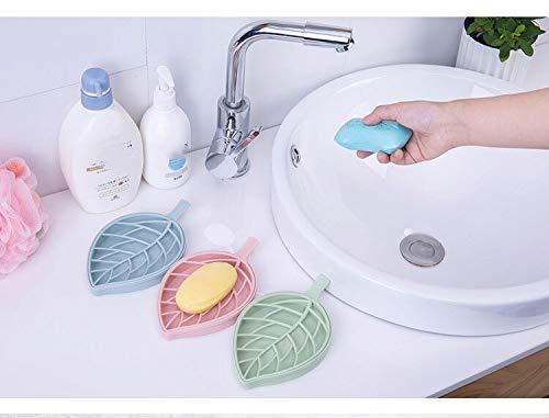 0832 Leaf Shape Dish Bathroom Soap Holder Wukusy