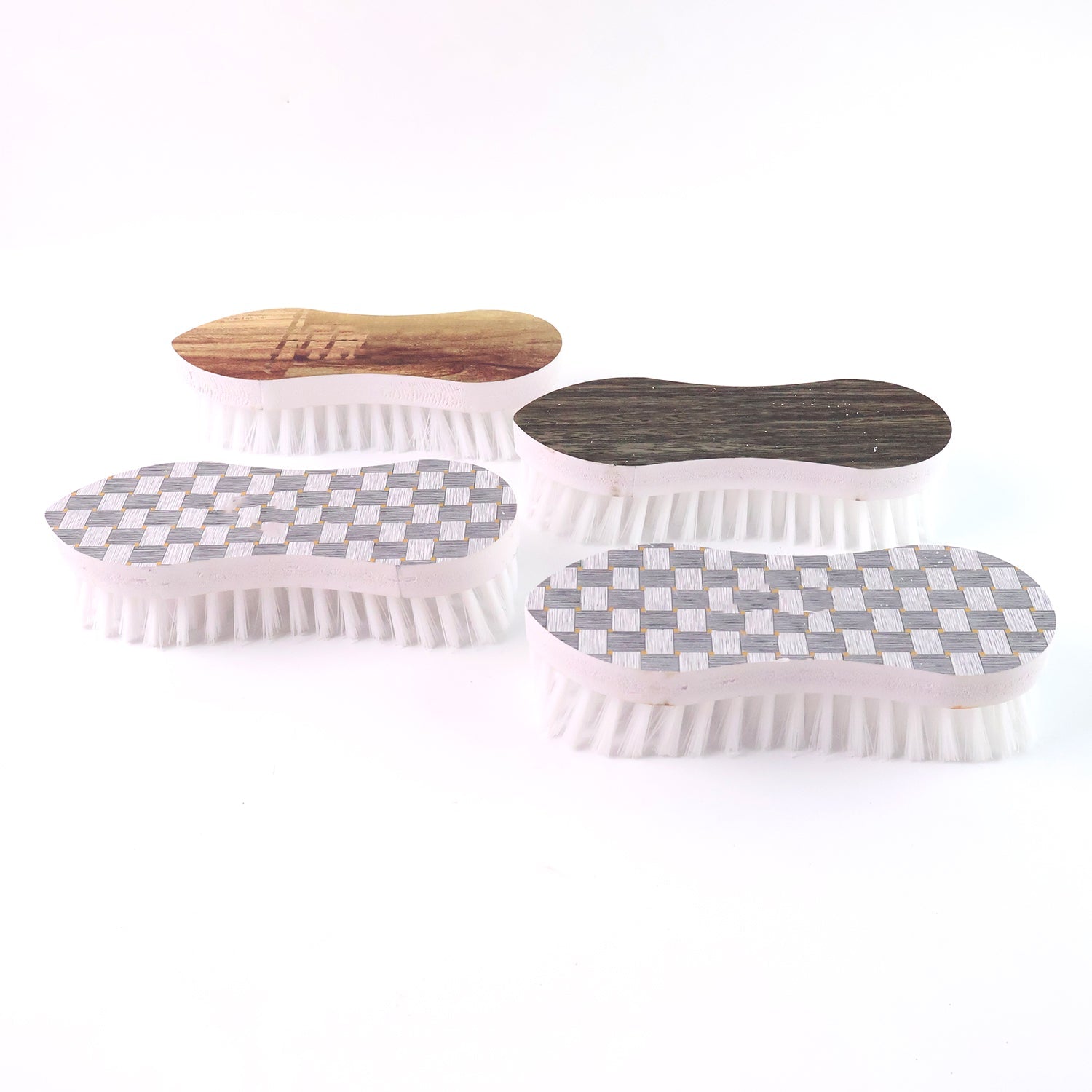 Veepee Ergonomic Curved Laundry Brush Set (4 Pc) Wukusy
