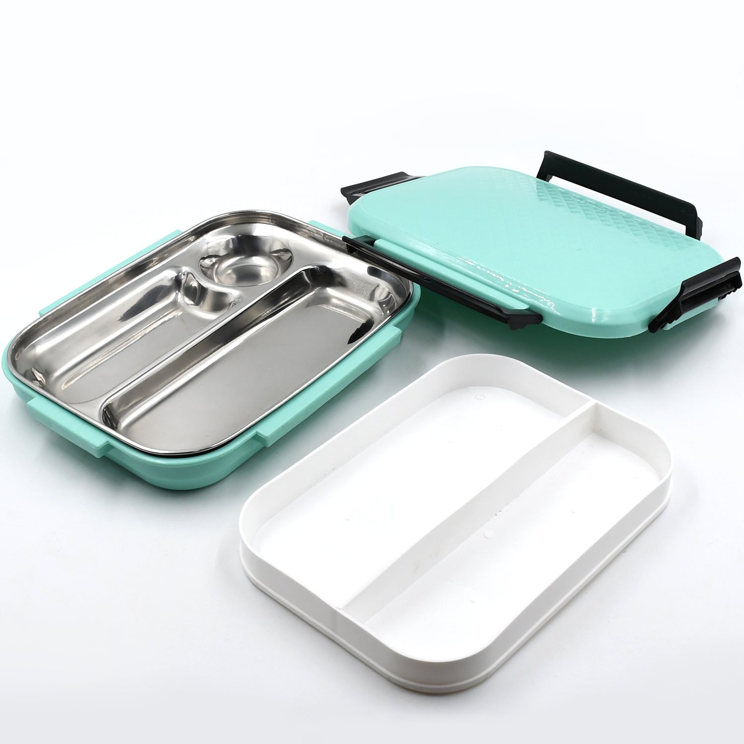 5364 Break Time Lunch Box Steel Plate Multi Compartment Lunch Box Carry To All Type Lunch In Lunch Box  Premium Quality Lunch Box Ideal For Office  School Kids  Travelling Ideal Wukusy