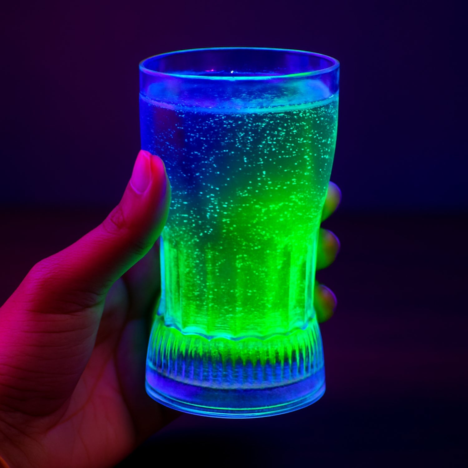 Plastic Fancy Led Light Glass 200 Ml (1 Pc) Wukusy