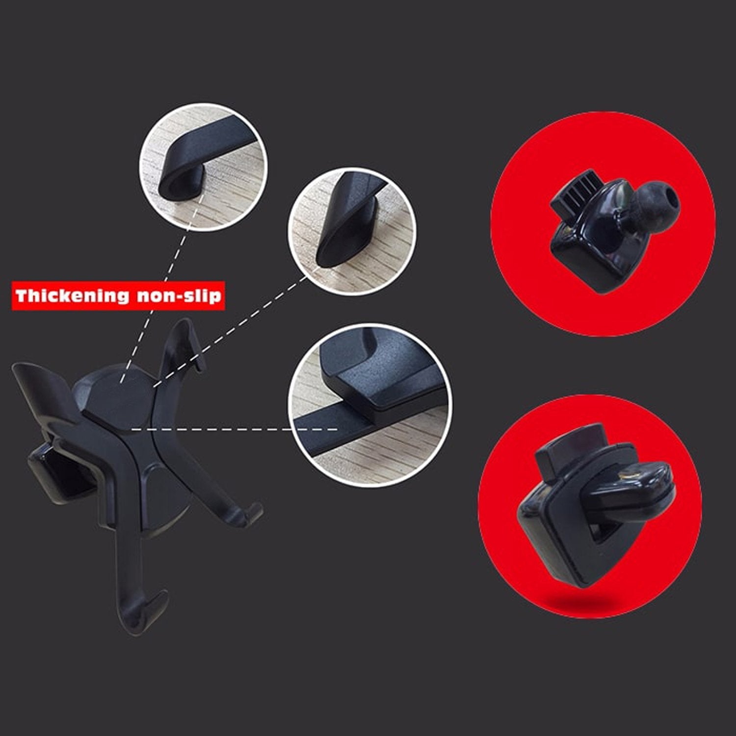 7310 2pc Car Mount Air Vent Holder Wukusy