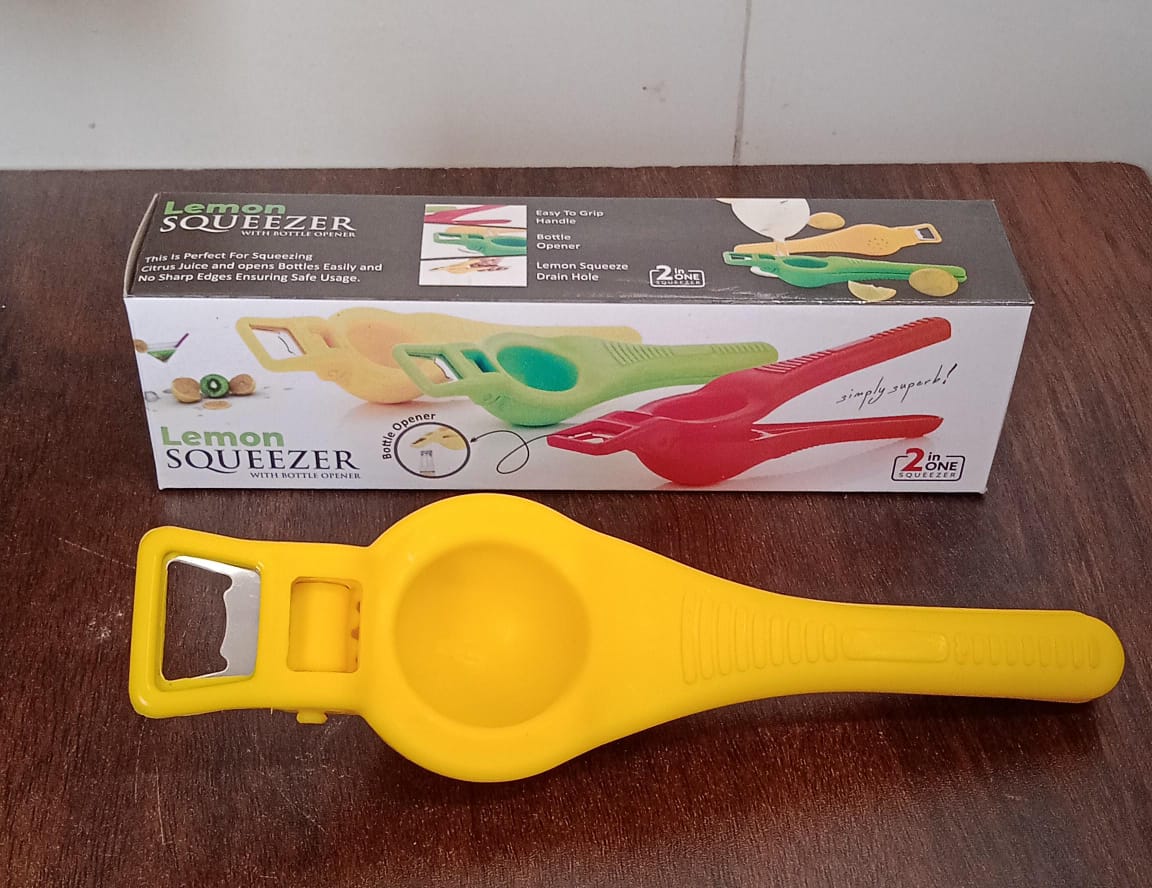 2176 Kitchen 2 In 1 Unbreakable Lemon Squeezer And Bottle Opener (1 Pc) Wukusy