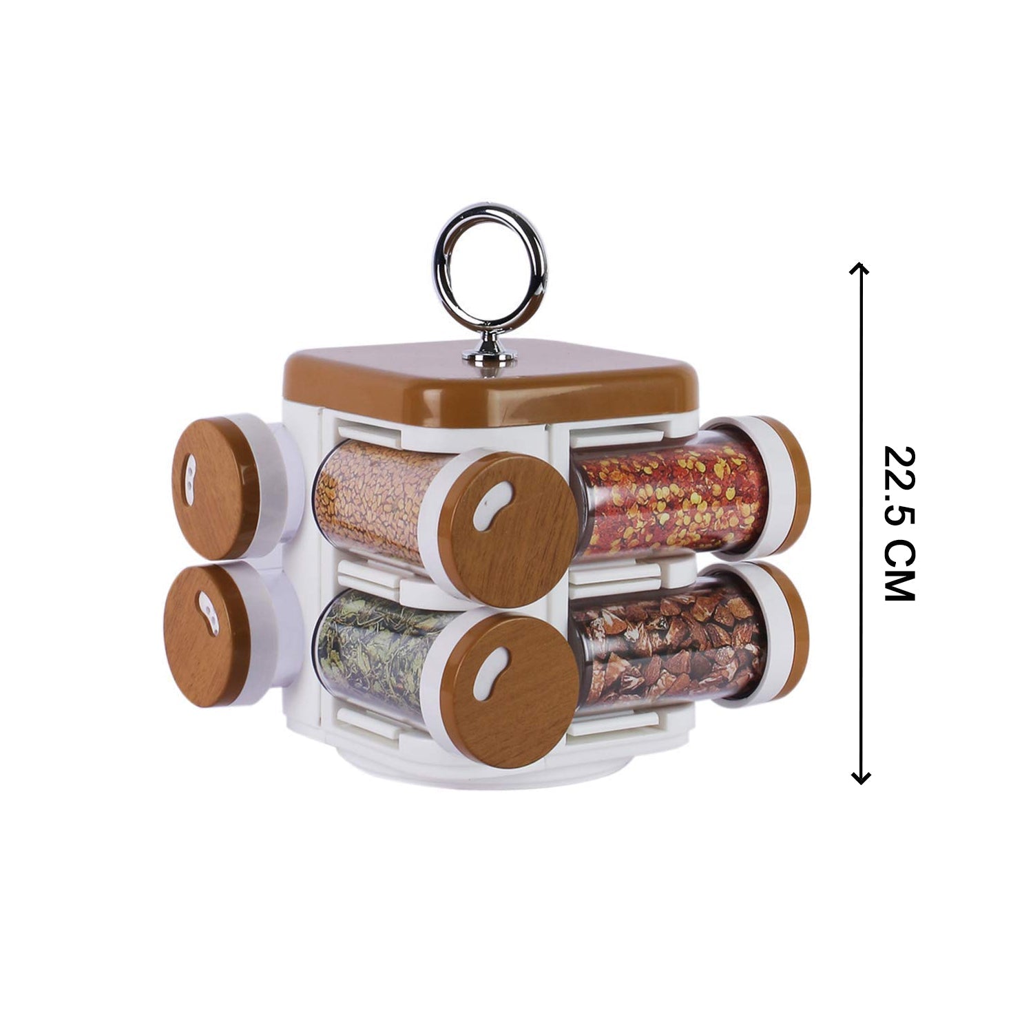 8117 Ganesh Storewell Plastic Spice Rack - Set Of 8 Wukusy