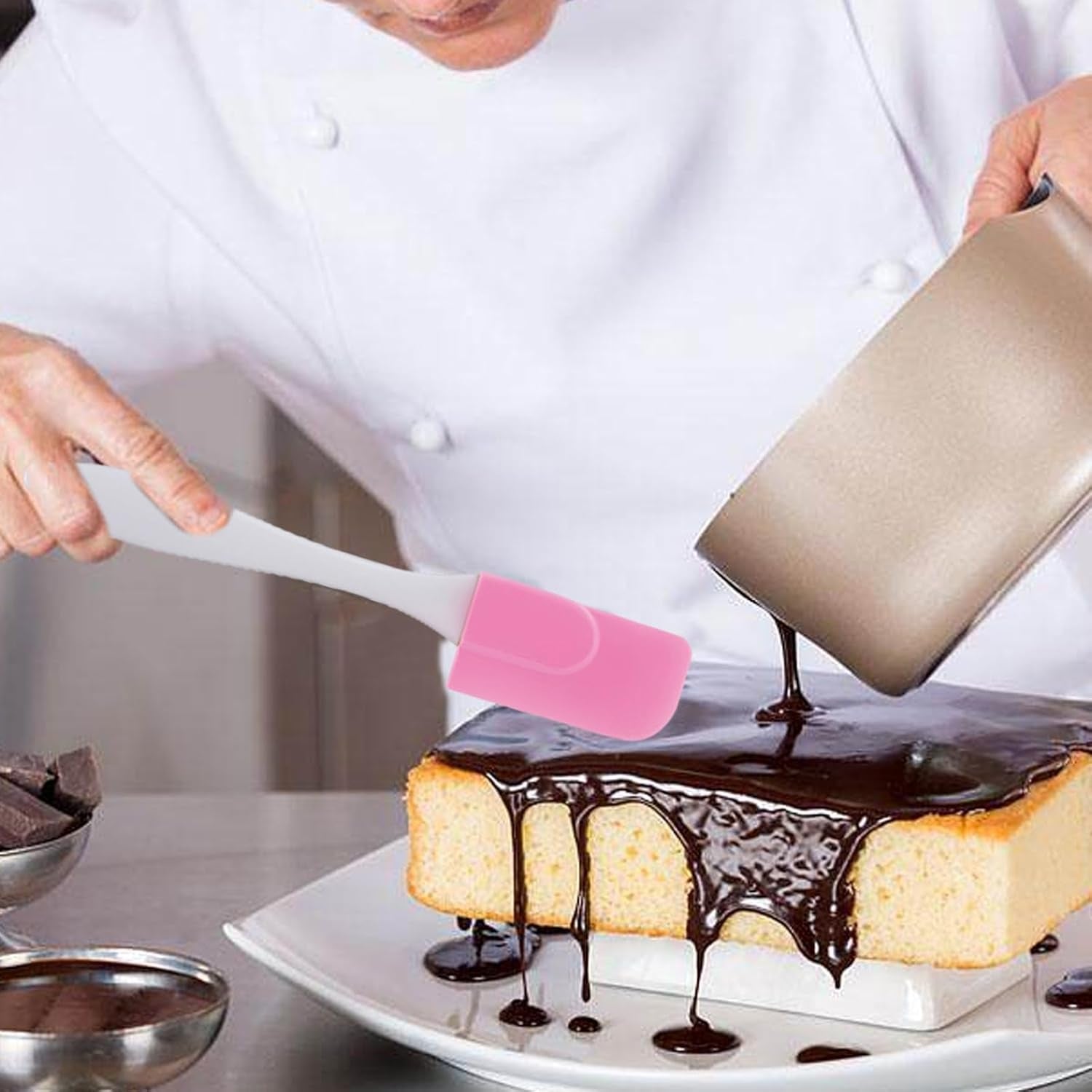 Silicone Cooking Spatula For Baking (1 Pc  18 Cm) Wukusy