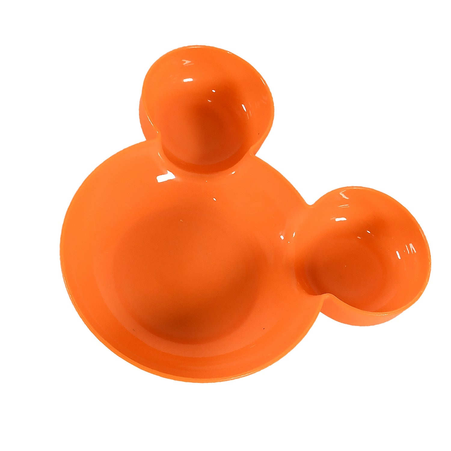 5624 Mickey Mouse Shape Plates For Kids Bpa Free  Unbreakable Childrens Food Plate Kids Bowl Fruit Plate Baby Cartoon Bowl Plate Tableware (1 Pc) Wukusy