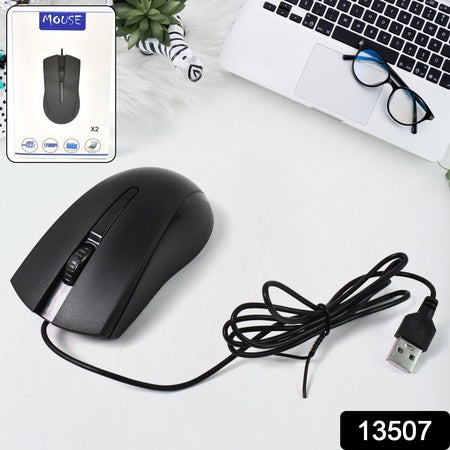 Computer  Laptop Wired Optical Mouse X2 (1 Pc) Wukusy