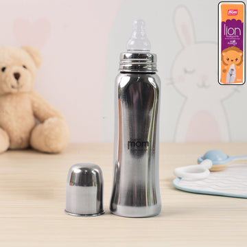 Supermom Lion Stainless Steel Feeding Bottle  250ml Wukusy