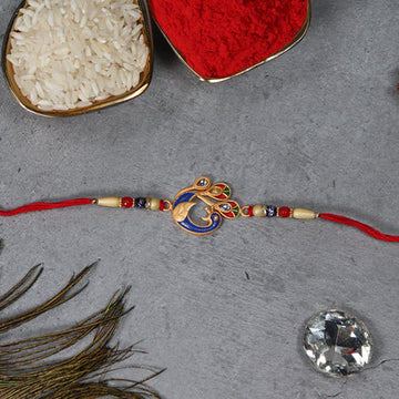 Peacock Elegance Rakhi Wukusy