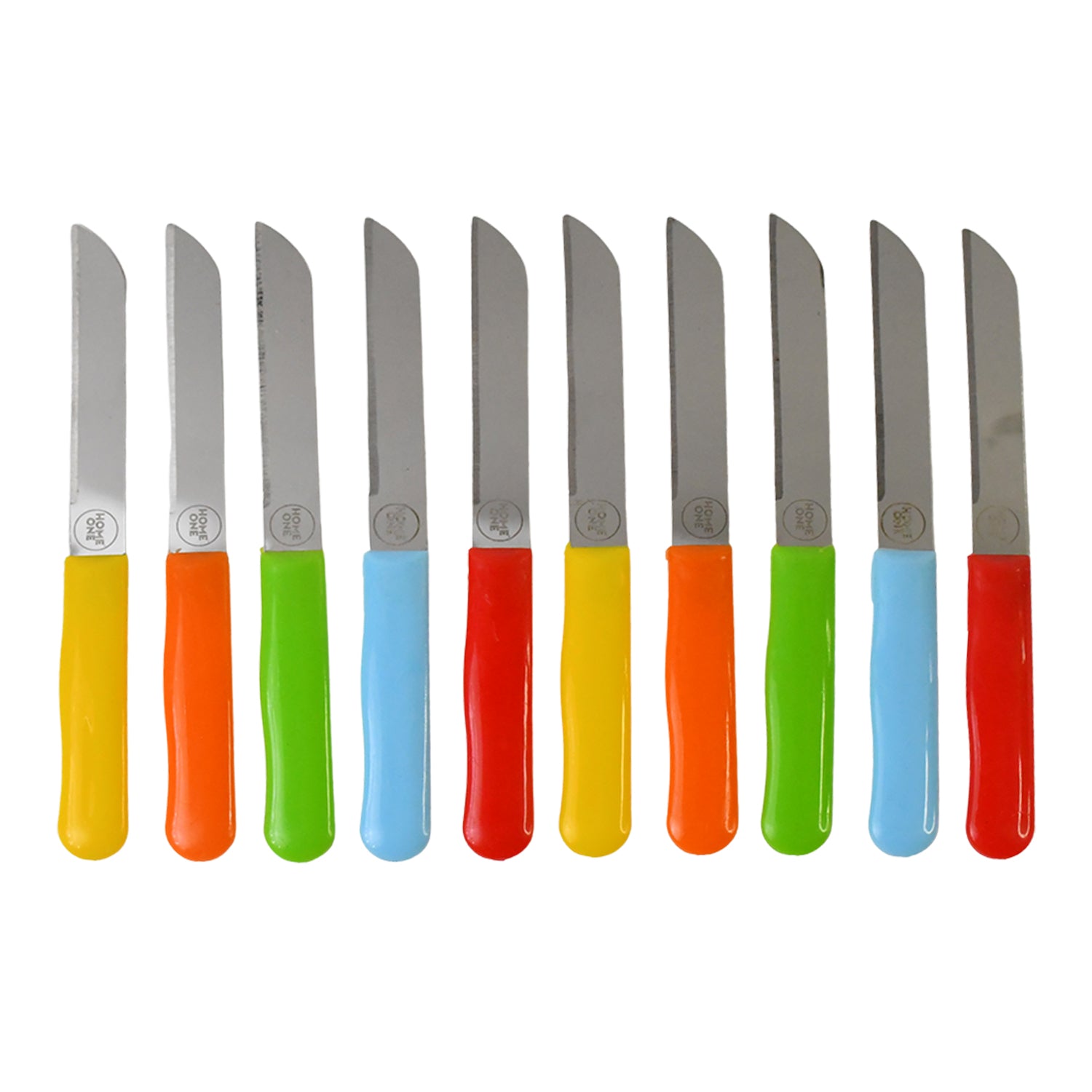 Premium Quality Stainless Steel Handle Plain Knife (10 Pc  1 Set) Wukusy