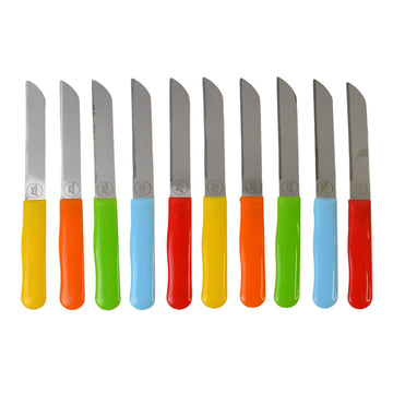 Premium Quality Stainless Steel Handle Plain Knife (10 Pc  1 Set) Wukusy