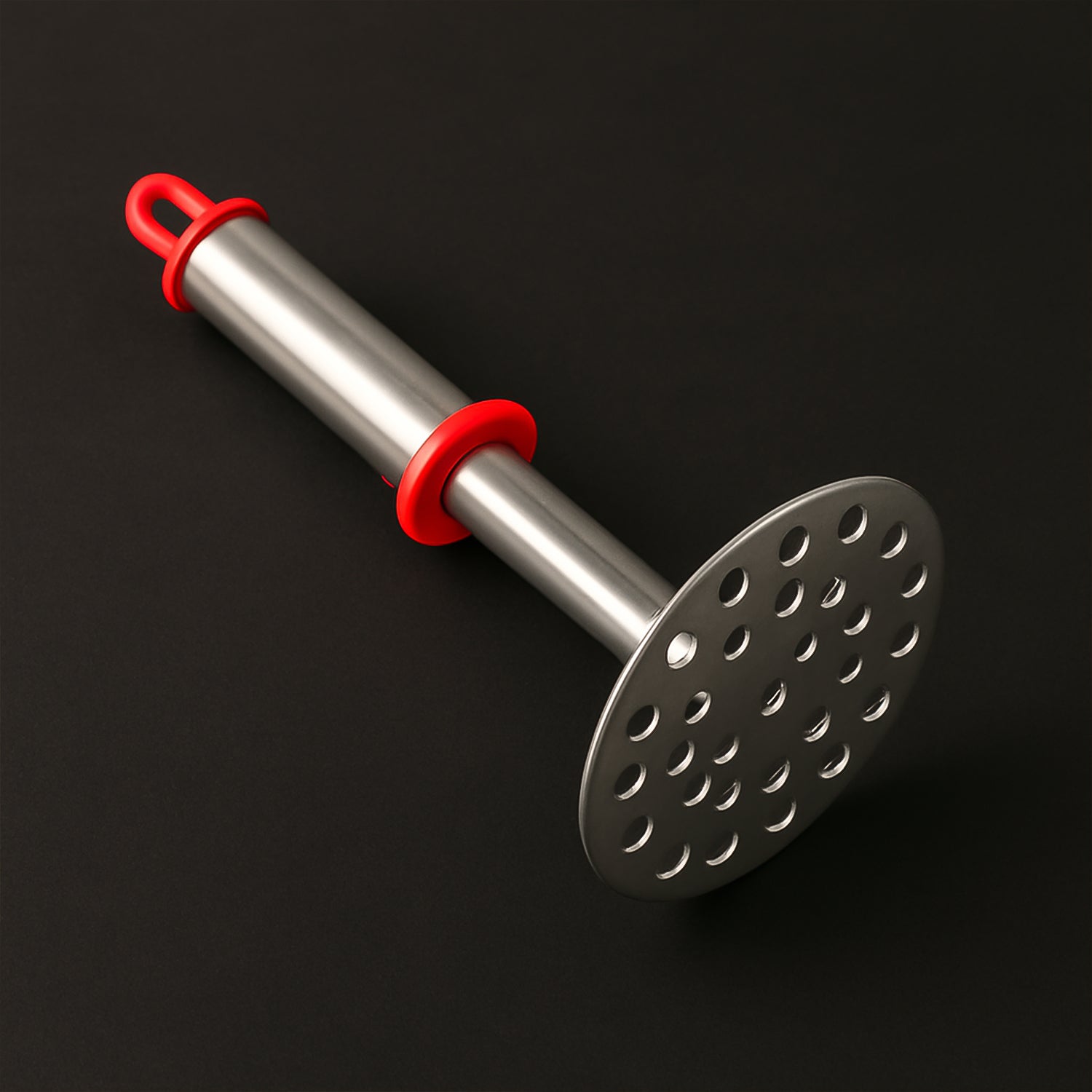 Stainless Steel Potato Masher With Ergonomic Handle (17cm  1 Pc) Wukusy